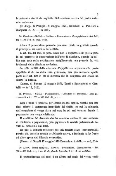 Giornale del Foro in cui si raccolgono le più importanti regiudicate dei supremi tribunali di Roma e dello Stato pontificio in materia civile