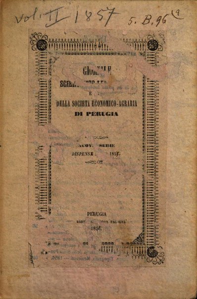 Giornale scientifico-letterario-agrario di Perugia