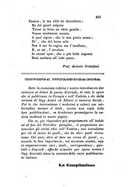 Giornale scientifico-letterario-agrario di Perugia e sua provincia