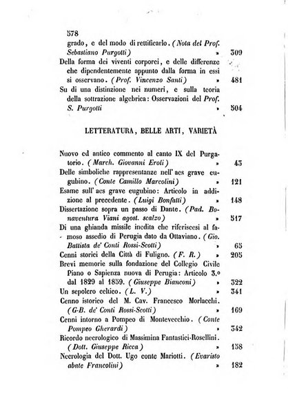 Giornale scientifico-letterario-agrario di Perugia e sua provincia