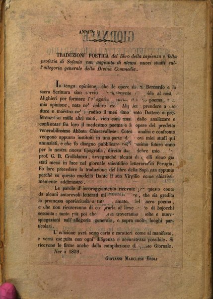 Giornale scientifico-letterario-agrario di Perugia e sua provincia