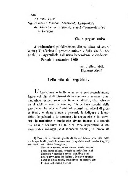 Giornale scientifico-letterario-agrario di Perugia e sua provincia