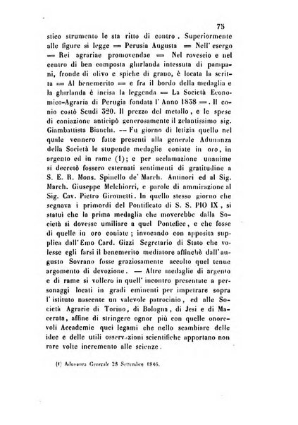 Giornale scientifico-letterario e Atti della Società economico-agraria di Perugia