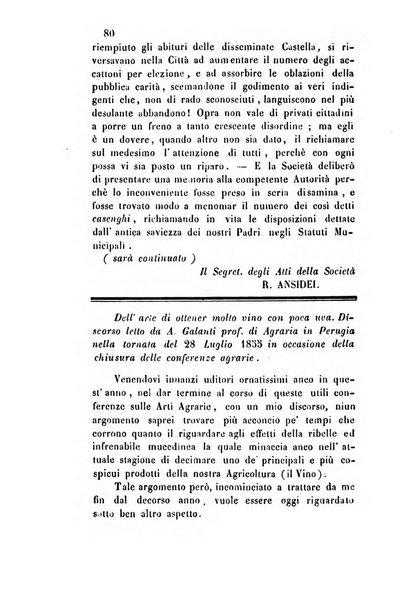 Giornale scientifico-letterario e Atti della Società economico-agraria di Perugia