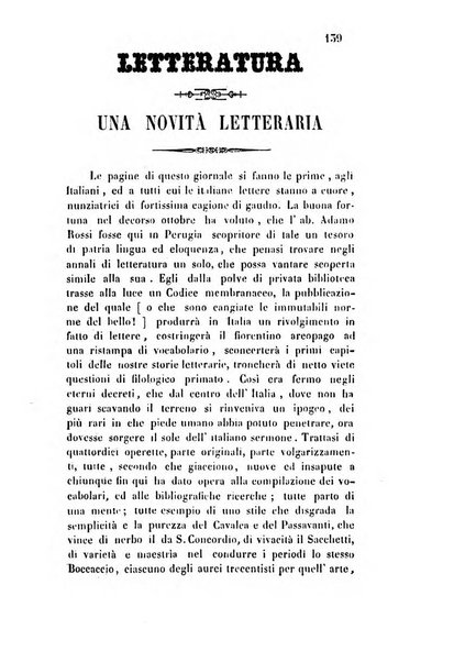 Giornale scientifico-letterario e Atti della Società economico-agraria di Perugia