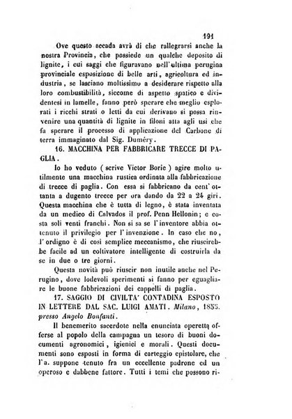 Giornale scientifico-letterario e Atti della Società economico-agraria di Perugia