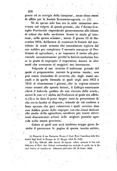 Giornale scientifico-letterario e Atti della Società economico-agraria di Perugia