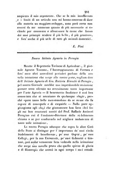 Giornale scientifico-letterario e Atti della Società economico-agraria di Perugia