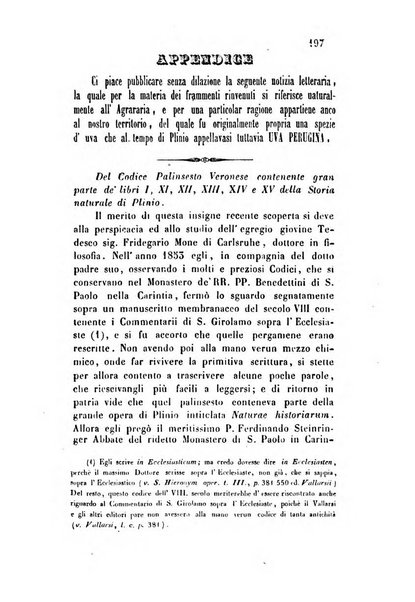 Giornale scientifico-letterario e Atti della Società economico-agraria di Perugia