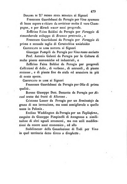 Giornale scientifico-letterario e Atti della Società economico-agraria di Perugia