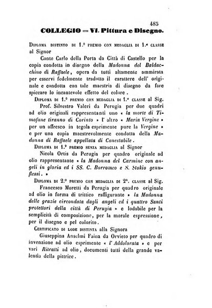 Giornale scientifico-letterario e Atti della Società economico-agraria di Perugia