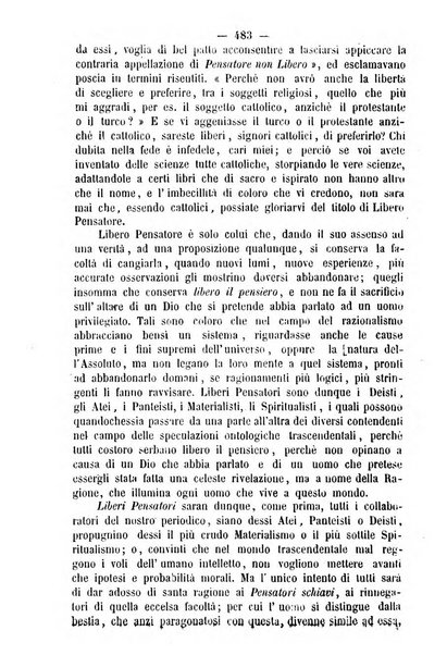 Il libero pensiero giornale dei razionalisti