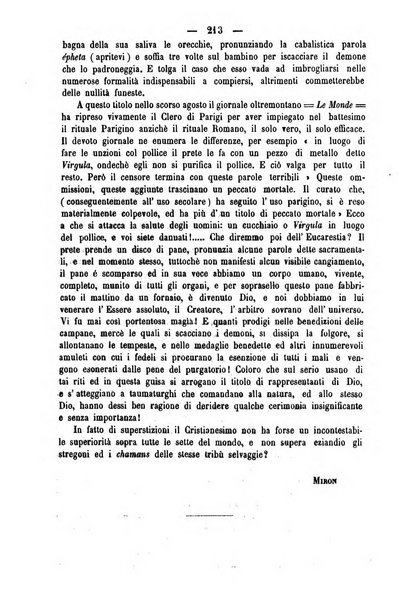 Il libero pensiero giornale dei razionalisti