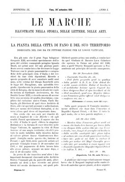 Le Marche illustrate nella storia, nelle lettere, nelle arti rivista mensile