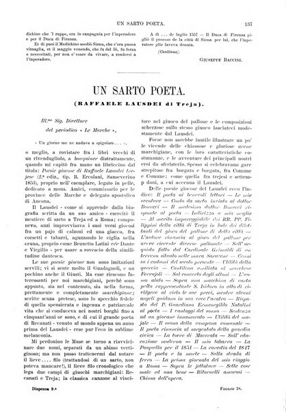 Le Marche illustrate nella storia, nelle lettere, nelle arti rivista mensile