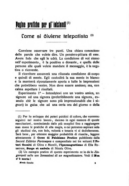 Mondo occulto rivista iniziatica esoterico-spiritica