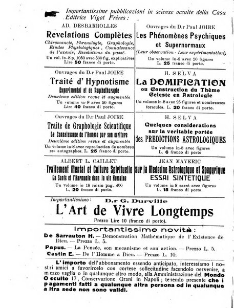 Mondo occulto rivista iniziatica esoterico-spiritica