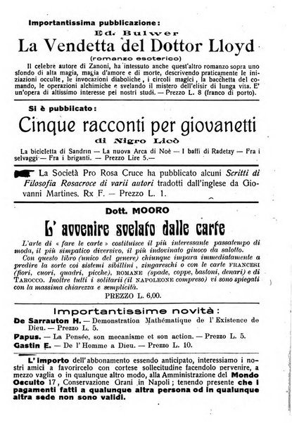 Mondo occulto rivista iniziatica esoterico-spiritica