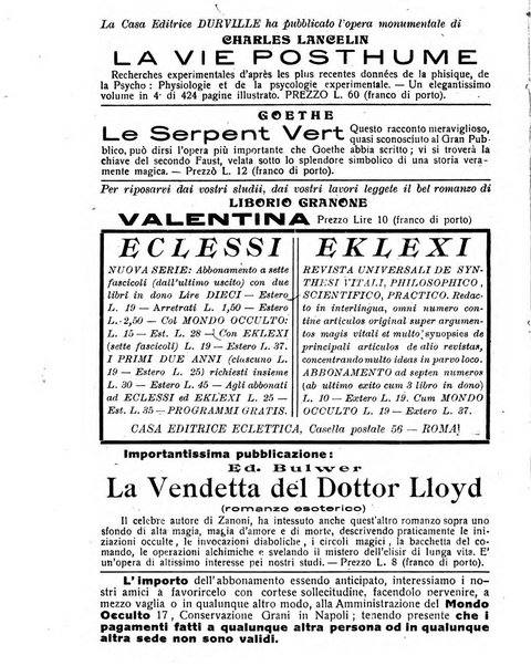 Mondo occulto rivista iniziatica esoterico-spiritica