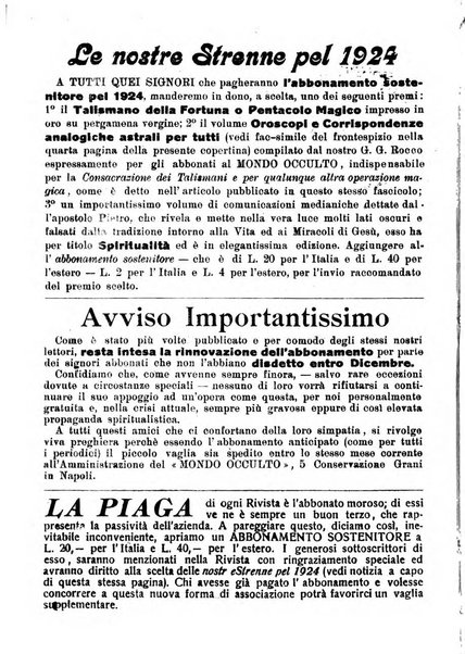 Mondo occulto rivista iniziatica esoterico-spiritica