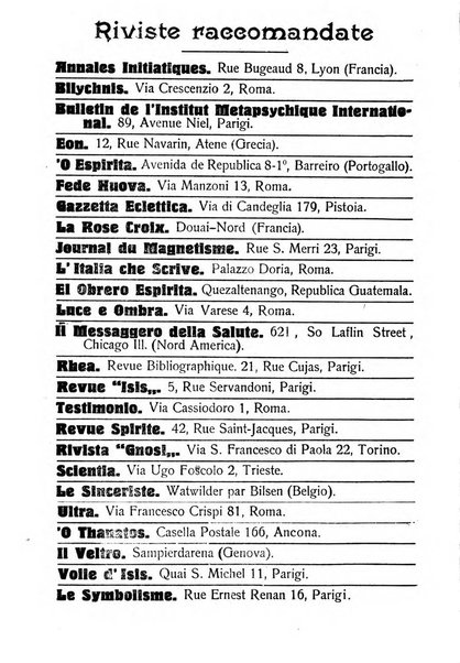 Mondo occulto rivista iniziatica esoterico-spiritica