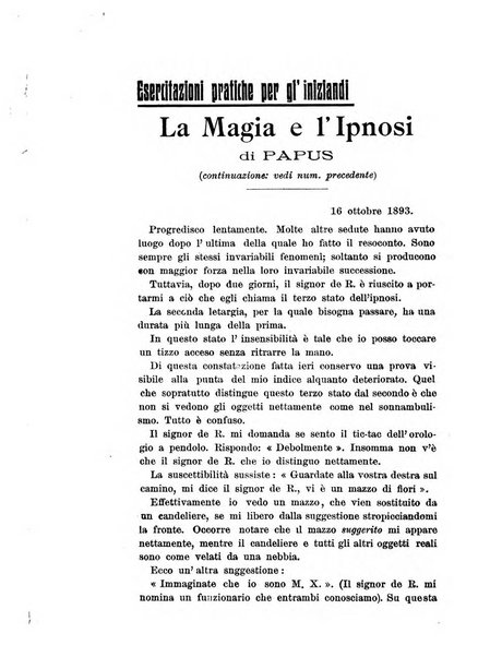 Mondo occulto rivista iniziatica esoterico-spiritica