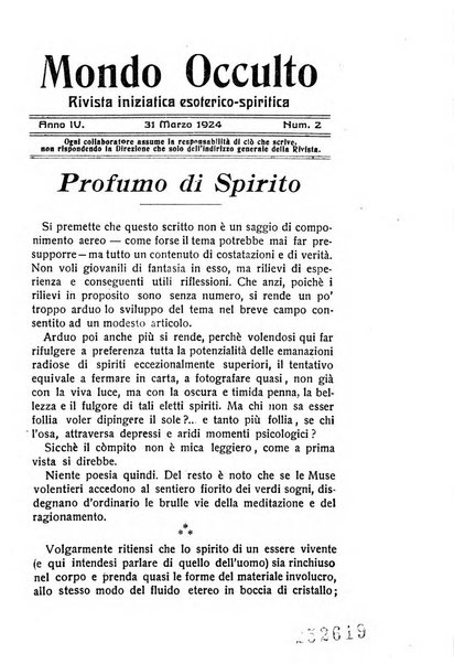 Mondo occulto rivista iniziatica esoterico-spiritica