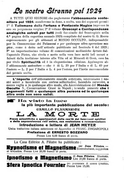 Mondo occulto rivista iniziatica esoterico-spiritica