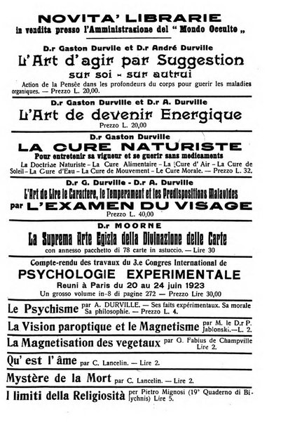 Mondo occulto rivista iniziatica esoterico-spiritica