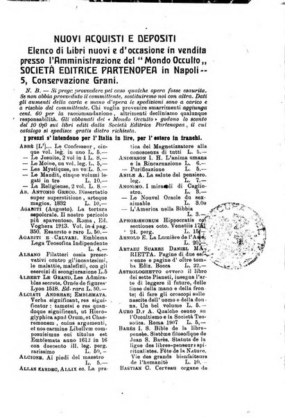 Mondo occulto rivista iniziatica esoterico-spiritica