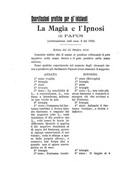 Mondo occulto rivista iniziatica esoterico-spiritica