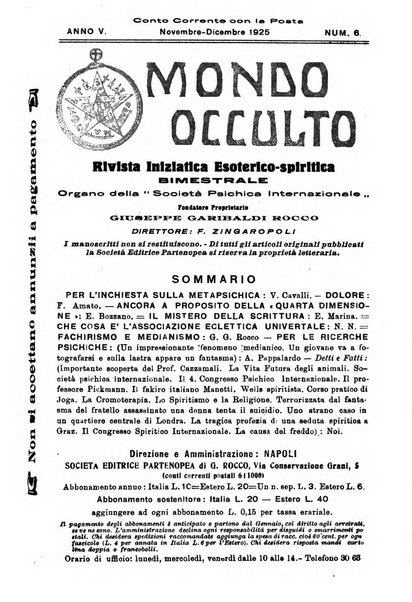 Mondo occulto rivista iniziatica esoterico-spiritica