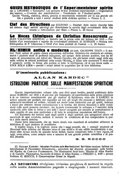 Mondo occulto rivista iniziatica esoterico-spiritica