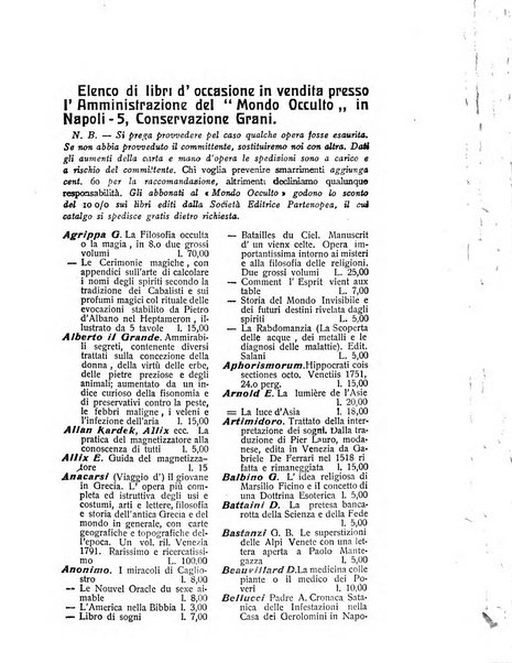 Mondo occulto rivista iniziatica esoterico-spiritica