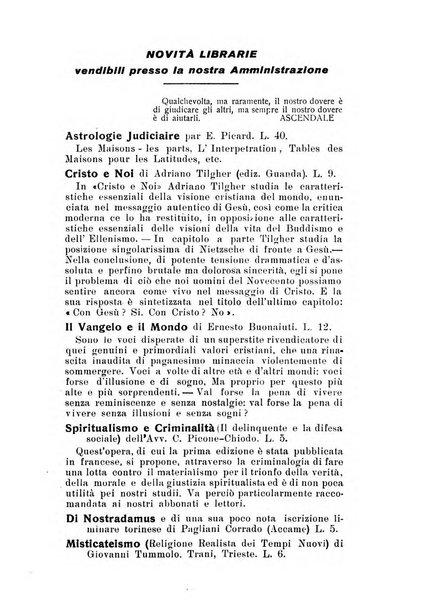 Mondo occulto rivista iniziatica esoterico-spiritica