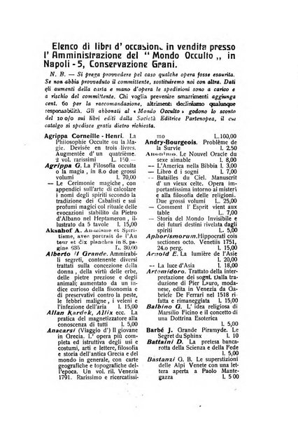 Mondo occulto rivista iniziatica esoterico-spiritica