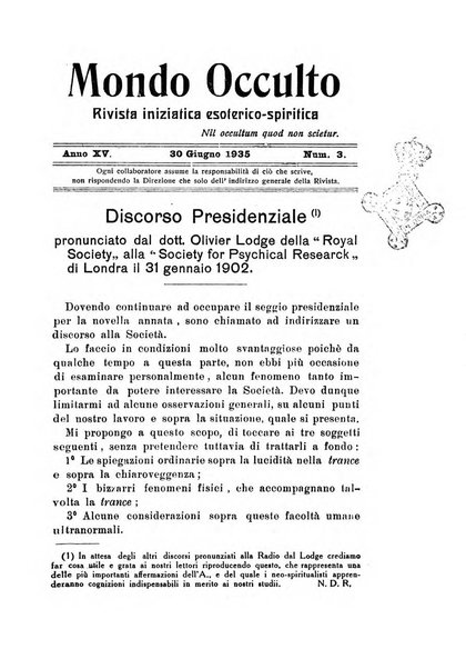 Mondo occulto rivista iniziatica esoterico-spiritica