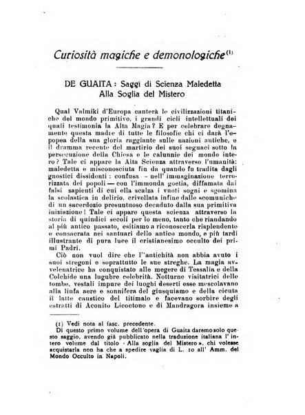 Mondo occulto rivista iniziatica esoterico-spiritica