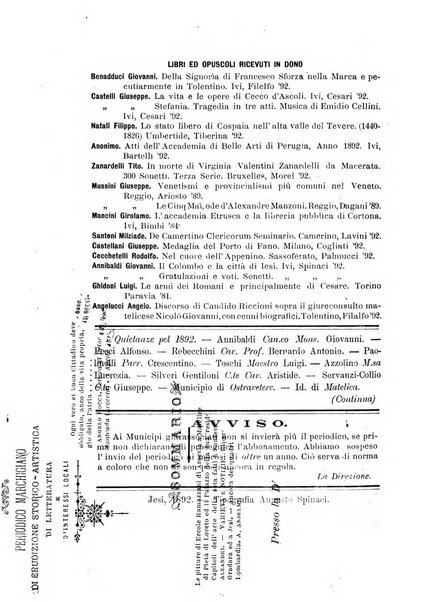 Nuova rivista misena periodico marchigiano di erudizione storico-artistica, di letteratura e d'interessi locali