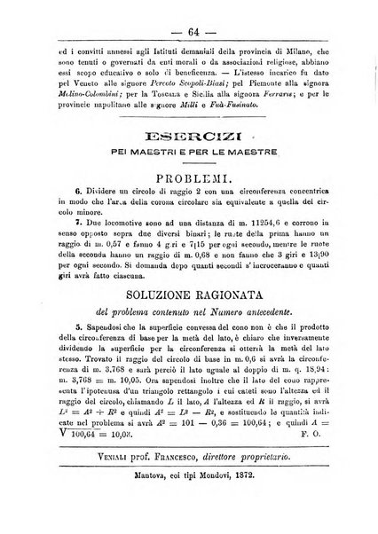 Il nuovo educatore periodico settimanale di pedagogia, scienze e lettere