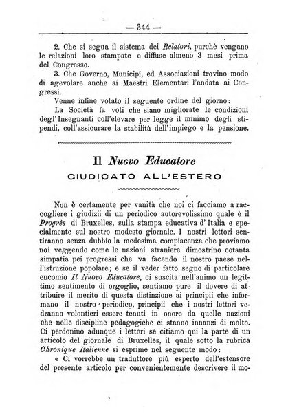 Il nuovo educatore periodico settimanale di pedagogia, scienze e lettere