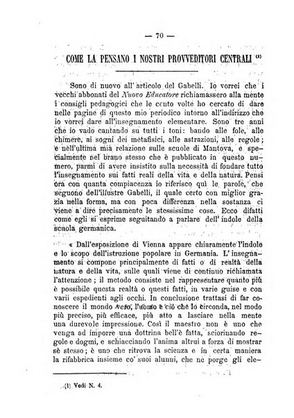 Il nuovo educatore periodico settimanale di pedagogia, scienze e lettere