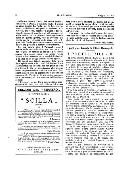 Il pensiero rivista settimanale, teatro, arte, scienza, varietà