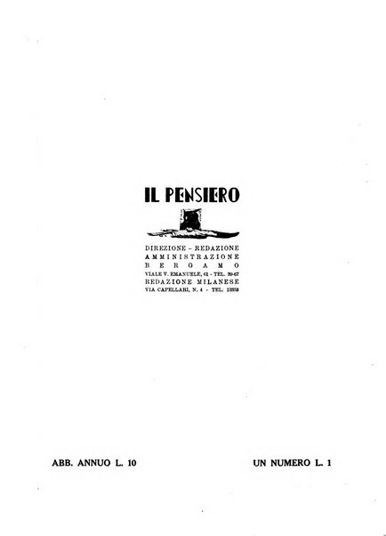 Il pensiero rivista settimanale, teatro, arte, scienza, varietà