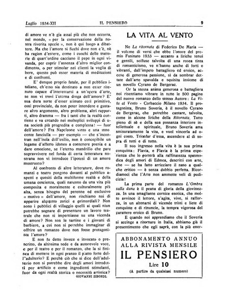 Il pensiero rivista settimanale, teatro, arte, scienza, varietà