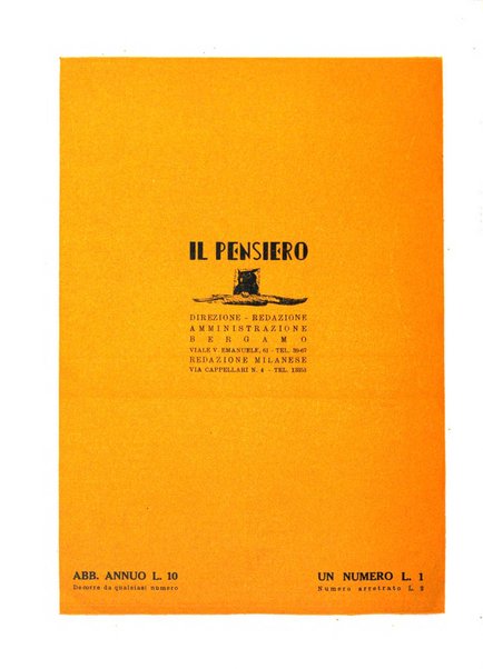 Il pensiero rivista settimanale, teatro, arte, scienza, varietà