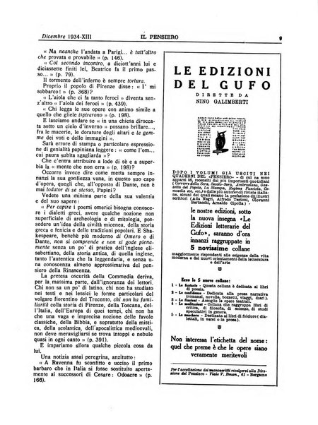 Il pensiero rivista settimanale, teatro, arte, scienza, varietà