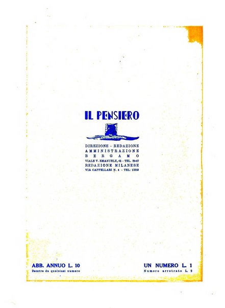 Il pensiero rivista settimanale, teatro, arte, scienza, varietà