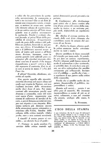 Il pensiero rivista settimanale, teatro, arte, scienza, varietà