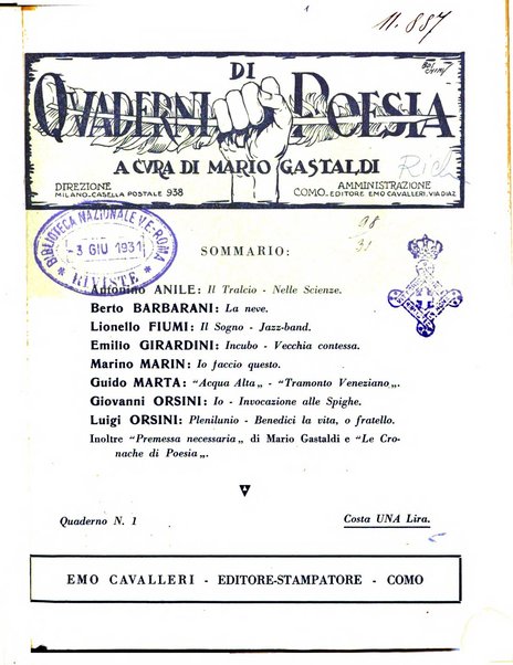 Quaderni di poesia rivista letteraria